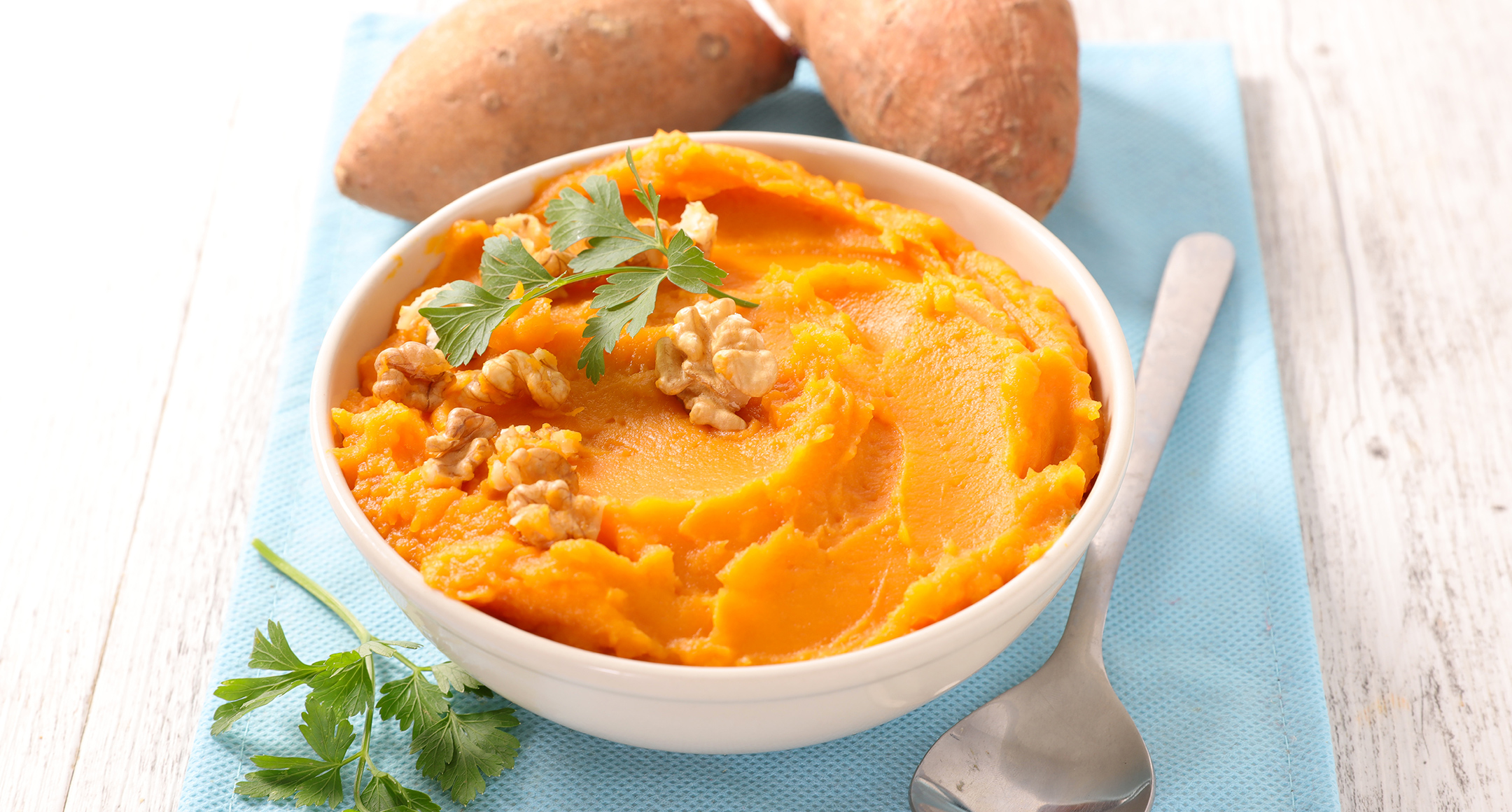 Mashed Sweet Potatoes with Pineapple