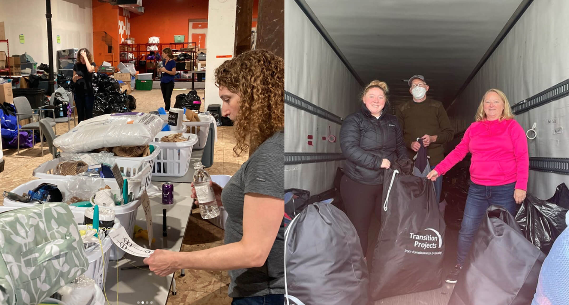 Volunteers from Transition Projects
