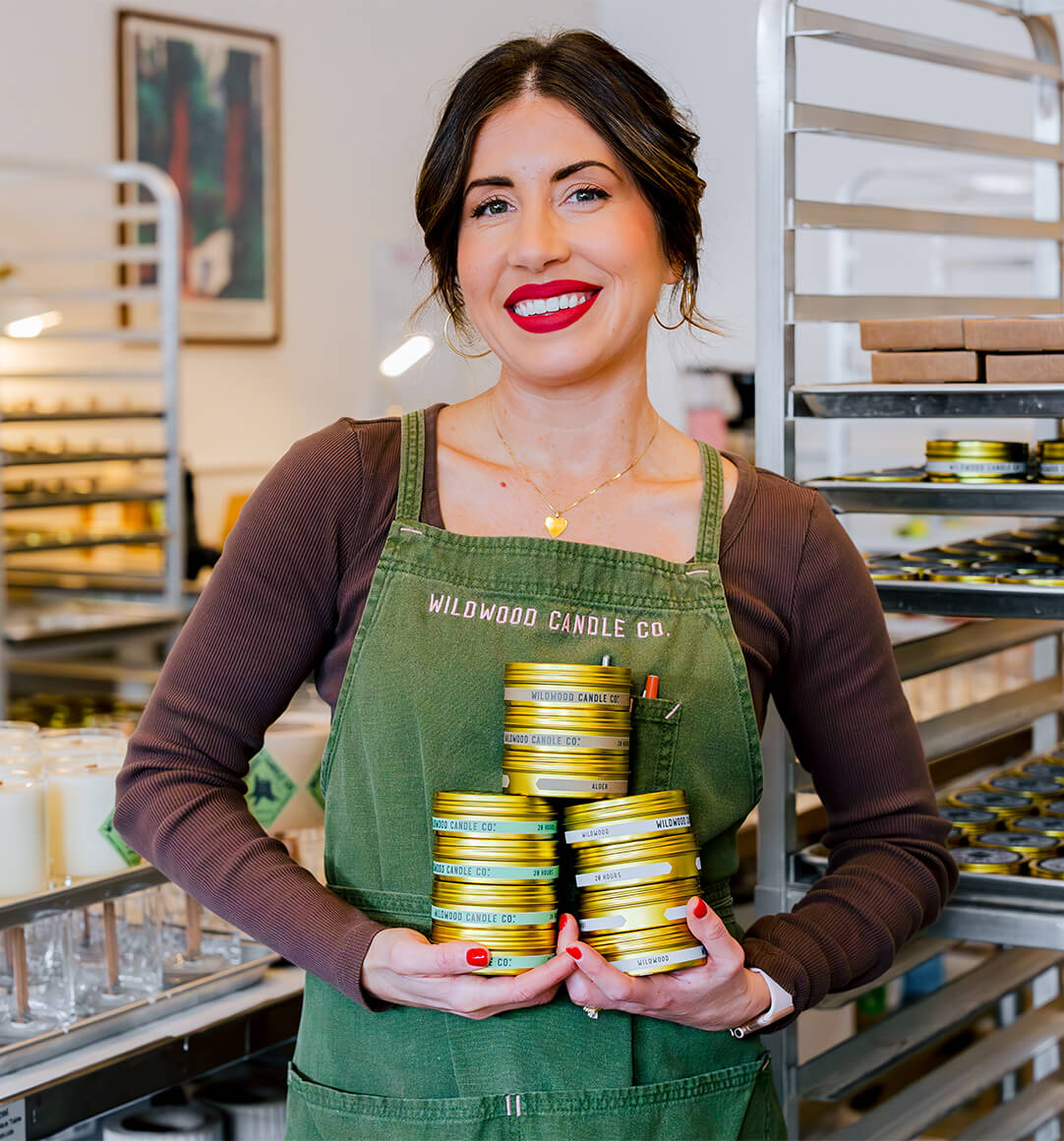 Kylie Antolini from Wildwood Candle Co.